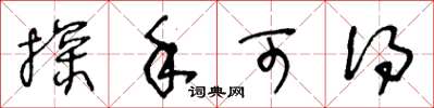 王冬龄探手可得草书怎么写