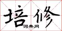 周炳元培修楷书怎么写