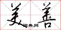 钱沛云美善行书怎么写