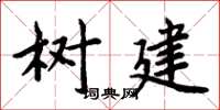 周炳元树建楷书怎么写