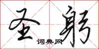 田英章圣躬行书怎么写