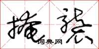 王冬龄掩袭草书怎么写