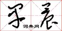 刘少英早晨草书怎么写