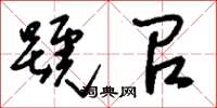 刘少英号召草书怎么写