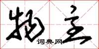 刘少英物主草书怎么写