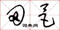 刘少英田邑草书怎么写