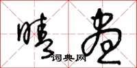 王冬龄晴昼草书怎么写
