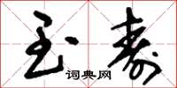 刘少英玉寿草书怎么写