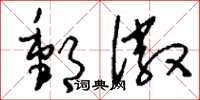 刘少英邮徽草书怎么写