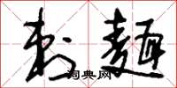 刘少英刺面草书怎么写