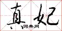 钱沛云真妃行书怎么写