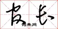 刘少英官长草书怎么写