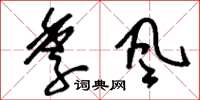 刘少英季风草书怎么写