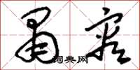 刘少英肃容草书怎么写