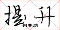 段相林提升行书怎么写