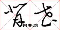 刘少英背花草书怎么写