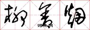 刘少英柳含烟草书怎么写