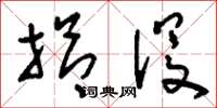 刘少英拾没草书怎么写