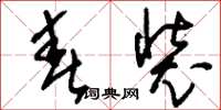 刘少英春装草书怎么写