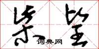 刘少英柴望草书怎么写
