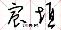 刘少英宸垣草书怎么写