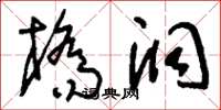 刘少英桥洞草书怎么写