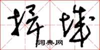 刘少英捍城草书怎么写