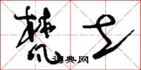 刘少英梵土草书怎么写