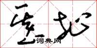 刘少英基址草书怎么写