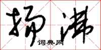 刘少英扬沸草书怎么写