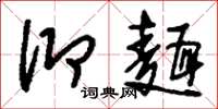 刘少英仰面草书怎么写