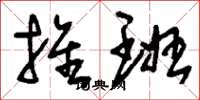 刘少英推班草书怎么写