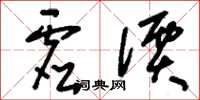 刘少英虚价草书怎么写