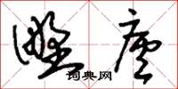 刘少英野庐草书怎么写