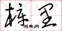 刘少英梓里草书怎么写