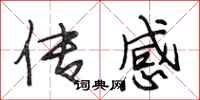 段相林传感行书怎么写