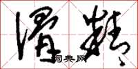 刘少英滑精草书怎么写