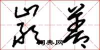 刘少英严善草书怎么写