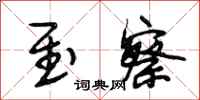 段相林至察行书怎么写
