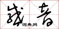 刘少英感音草书怎么写