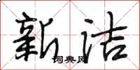 段相林新洁行书怎么写