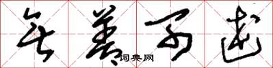 刘少英无善可述草书怎么写