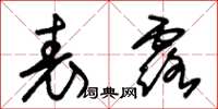 朱锡荣表露草书怎么写