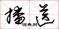 朱锡荣播送草书怎么写