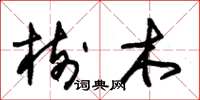 朱锡荣树木草书怎么写