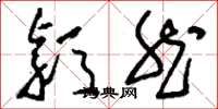 刘少英颖然草书怎么写