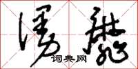 刘少英漫靡草书怎么写