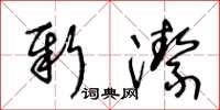 王冬龄新洁草书怎么写