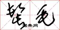 刘少英髭毛草书怎么写