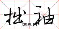 段相林拙袖行书怎么写